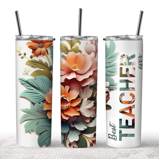 3D Best Teacher Ever Tumbler