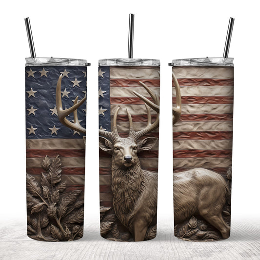 3D Deer Tumbler