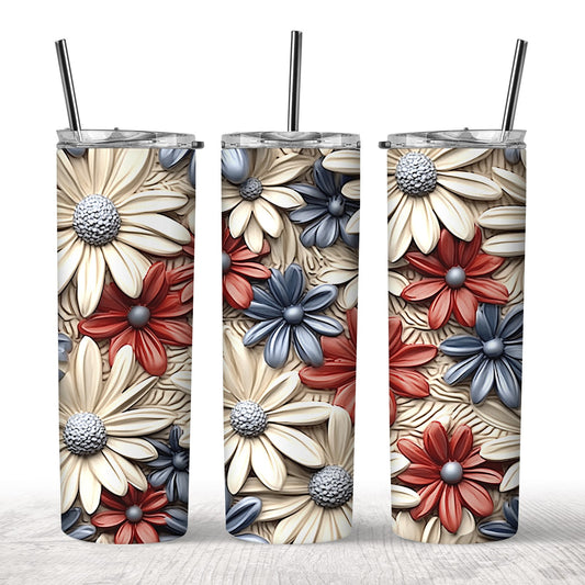 3D Flower Tumbler