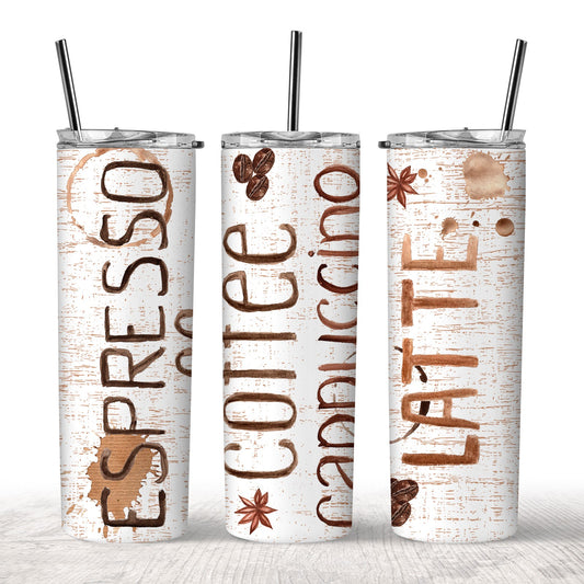 Espresso Coffee Cappuccino Latte Tumbler