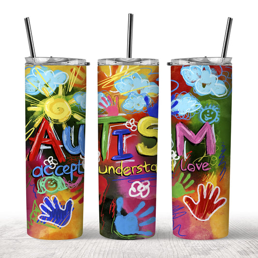 Accept Understand Love Autism Tumbler