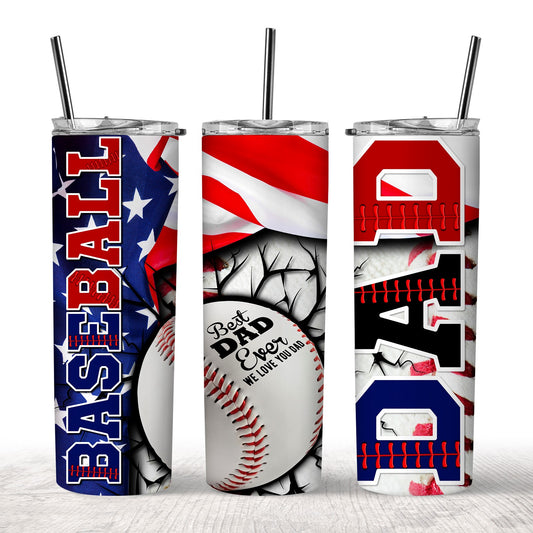 Baseball Dad Tumbler