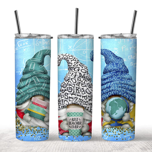Best Teacher Gnome Tumbler
