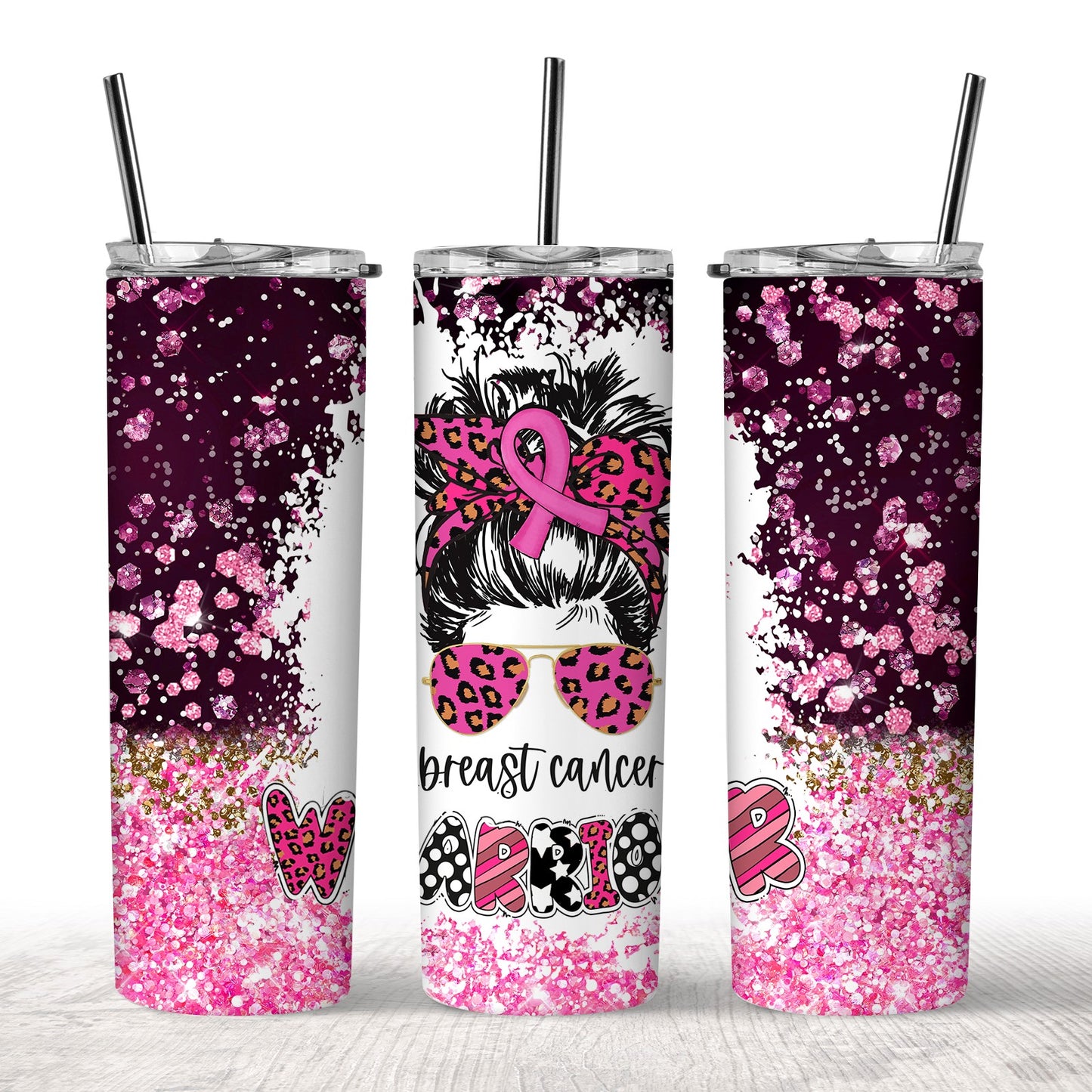Breast Cancer Warrior Tumbler