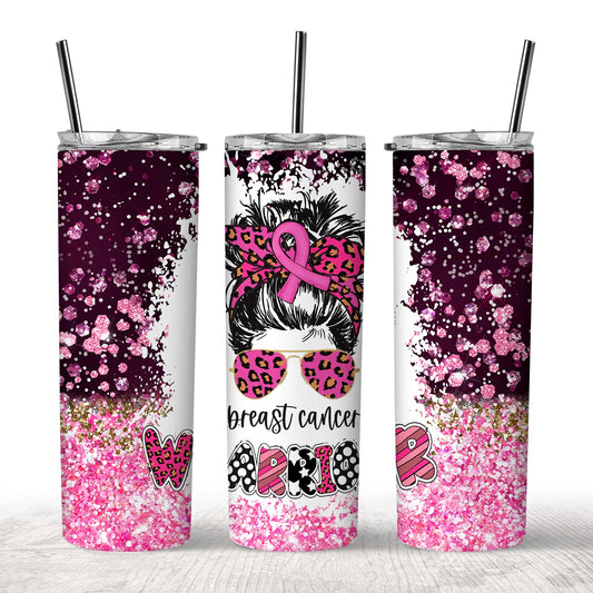 Breast Cancer Warrior Tumbler