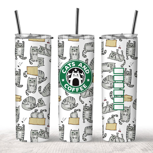 Cats and Coffee Tumbler