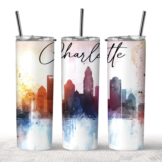 Charlotte North Carolina Tumbler