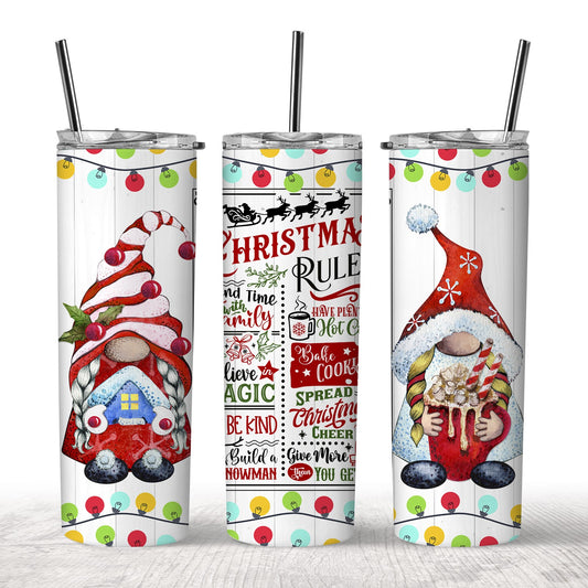 Christmas Rules Tumbler