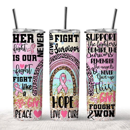 Fight Breast Cancer Tumbler