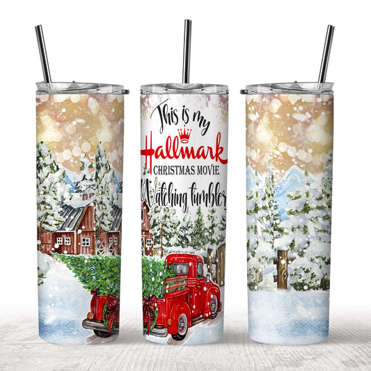 Hallmark Movie Watching Tumbler