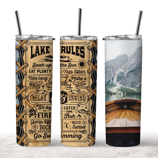Lake Rules Tumbler