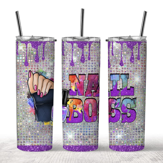 Nail Boss Glitter Tumbler