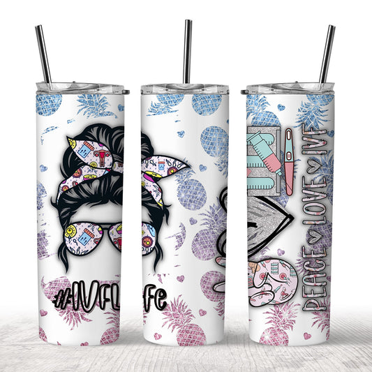 Peace Love IVF Tumbler