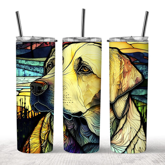 Stained Glass Labrador Tumbler
