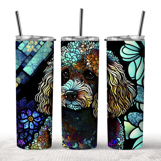 Stained Glass Shi-Poo Tumbler