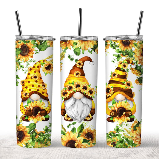 Sunflower Gnome Tumbler