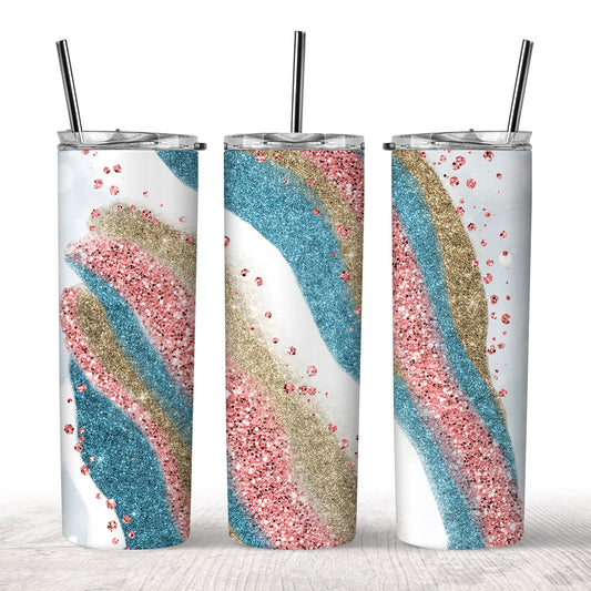 Pink and Blue Tumbler